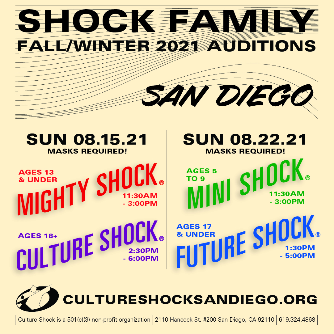 Culture Shock Troupe Auditions | August 2021 - Culture Shock Dance San ...